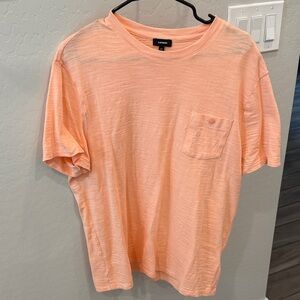 Express Men’s Peach Short Sleeve Pocket Tee